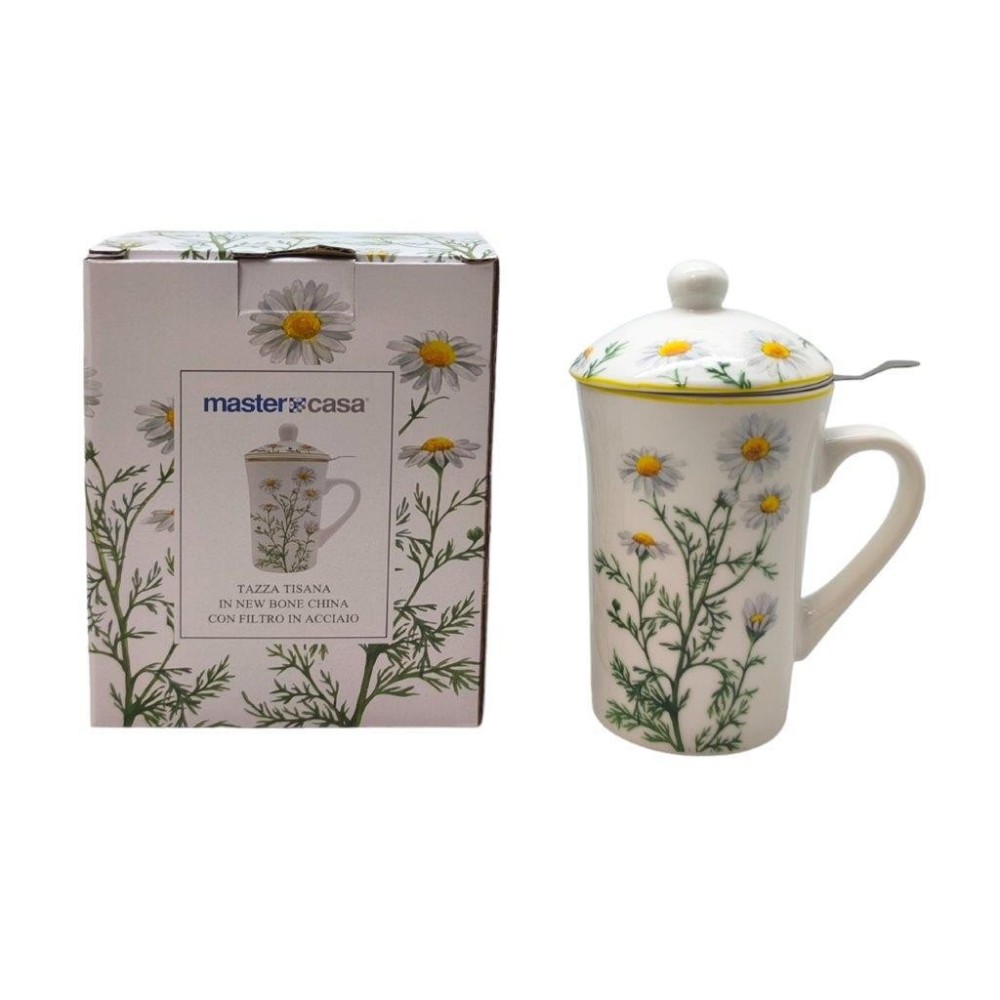 TAZZA TISANA FIORI MARGHERITE CFILTRO